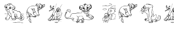 King Lion font preview